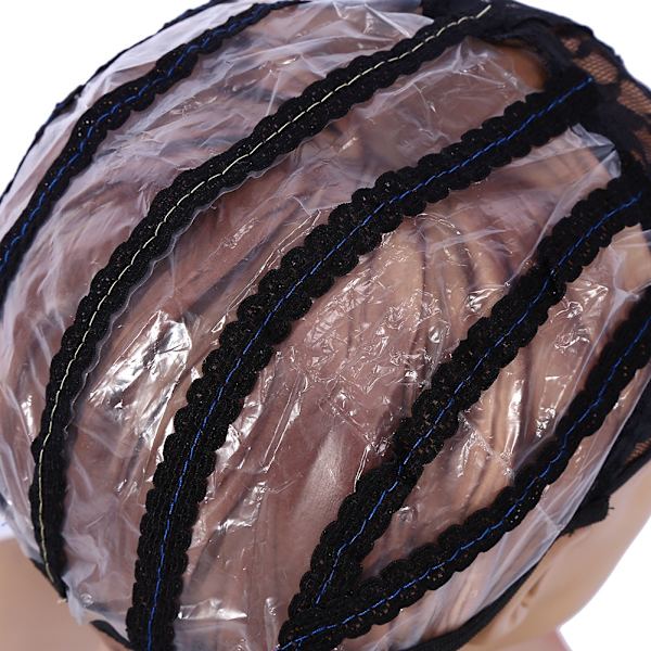10 stk./parti Fashion Åndbar Elastisk Blonde Paryk Hætter Hårnet Snood Til Fremstilling Af Parykker (Sort)