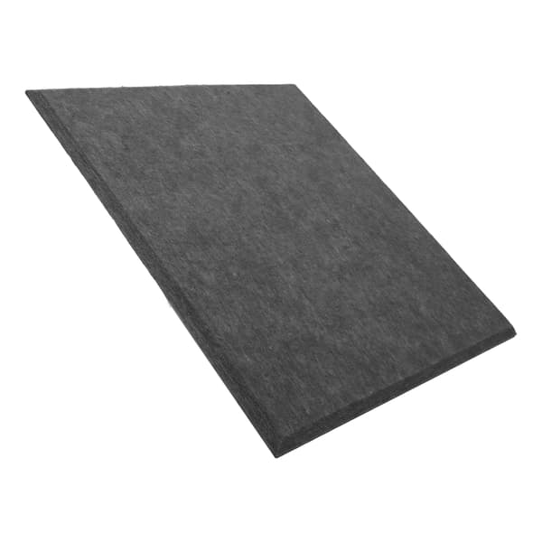 6 stk. Akustisk absorptionspanel Tykkere Reducerer efterklang Lydisolerende polstring Absorber (Sort)