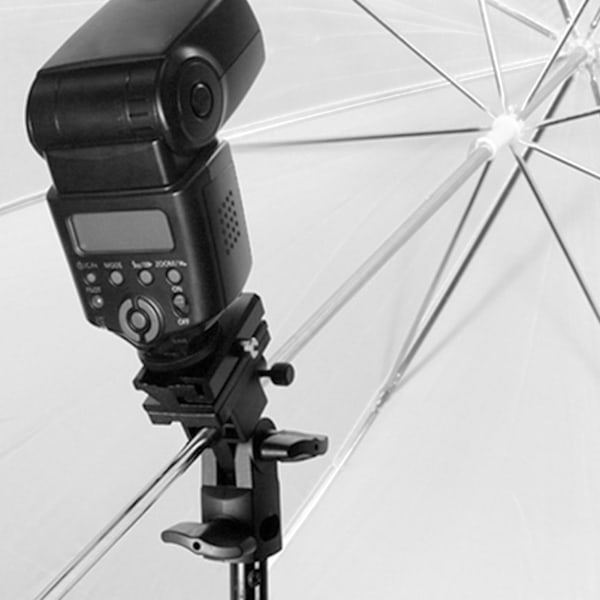 Fotoblixt Adapter Varm Sko Vridbar Fäste Ljusstativ Fäste B Paraplyhållare Fotografering Tillbehör