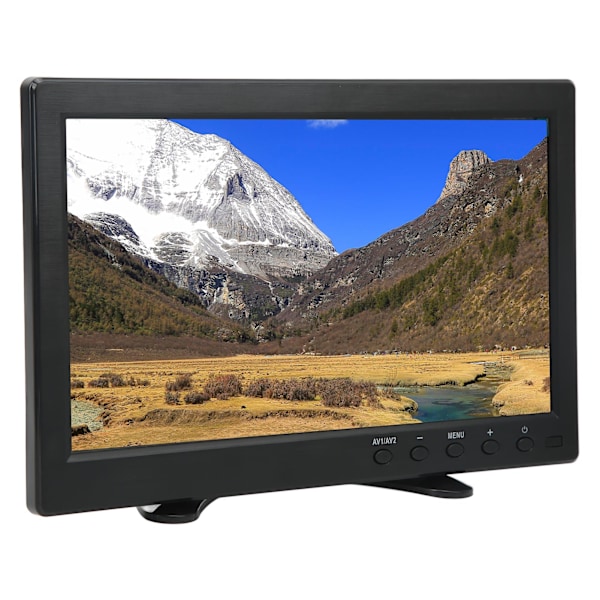 10,1 tums TFT LCD-skärm Bärbar HD-färgskärm med VGA AV BNC USB DC HD-multimedia-gränssnitt 100-240V EU-kontakt