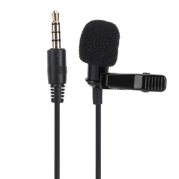 Klipsmikrofon Wearable Lavalier Lapel Professional for Computer Smartphone Tablet(M1 Single Head )