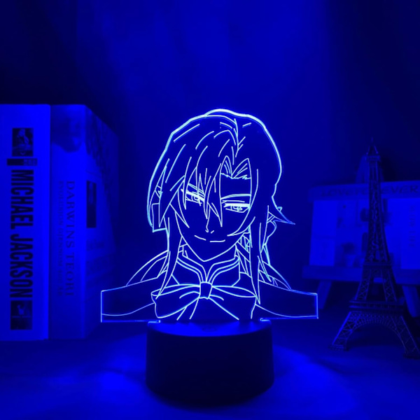 WJ Seraph of The End LED-lys for hjemmedekorasjon bursdagsgave Manga 3D nattlampe Ferid Bathory Seraph of The End