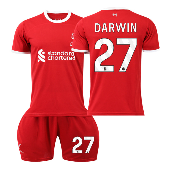 2023-2024 Liverpool Børnefodbolddragt Sæt-Nr.27 DARWIN#XL No.27 DARWIN #XL