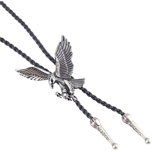 Indianinspirerad Bolo Tie Rodeo Cowboy Läderhalsband Västerländsk Halsband Kostymtillbehör för Män, Kvinnor