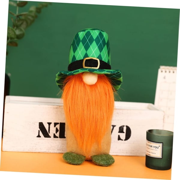 1 Grön hatt Jultomte plyschleksak bordsdekoration gnomdocka dekoration plyschleksak Jultomte gnomdocka semester gnomdocka dekoration