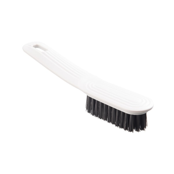 White Multifunctional Cleaning Brush, Small Fingernail Scrub Brush with Handle, Shoes Cleaner Laundry Clothes Brush, Heavy Duty Brush