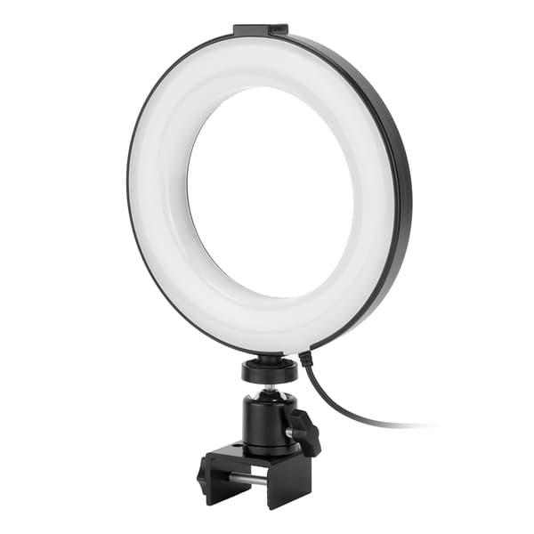 6in Ring Light med Klips Dæmpbar Laptop Videokonference Fyldlys til Livestream