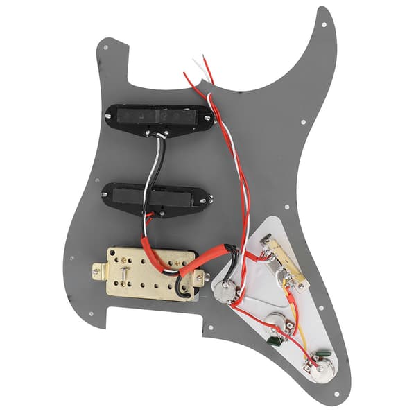 11 huller lastet fortrådet pickguard pickup sæt tilbehør til elguitar
