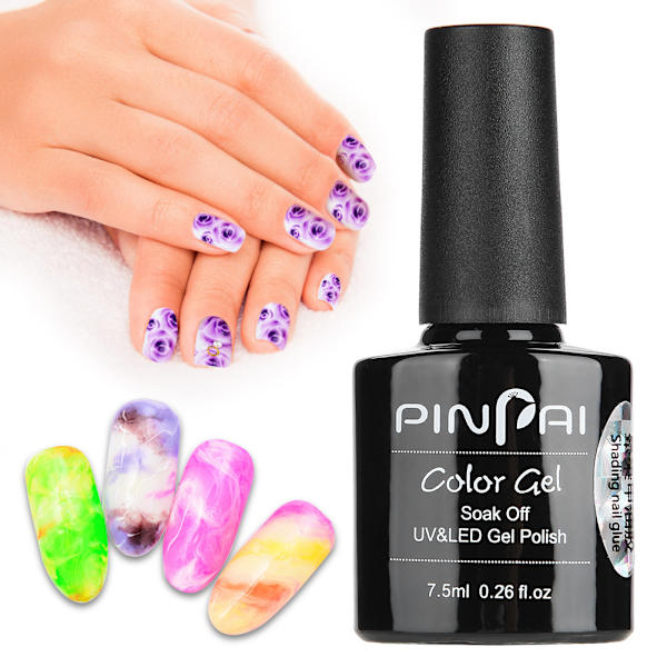 7,3 ml nagellack glitter glans soak off UV/LED gellack vanish manikyr lim