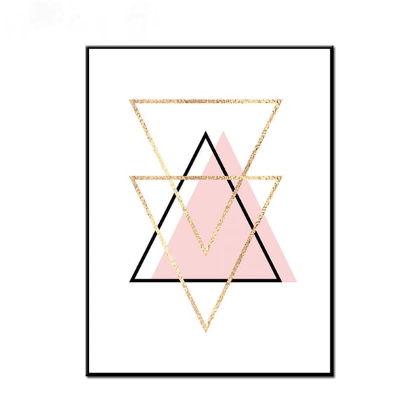 Marmortextur Geometriskt lapptäcke 3 väggkonst Print affisch, enkel abstrakt konstteckningsdekor (set med 3 oinramade, 20''x28'')