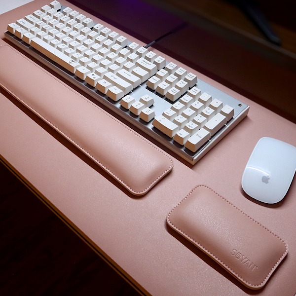 Universell handledsstöd musmatta tangentbord musfoder halkfri dynamatta för PC-spelare bärbar dator handledsskydd