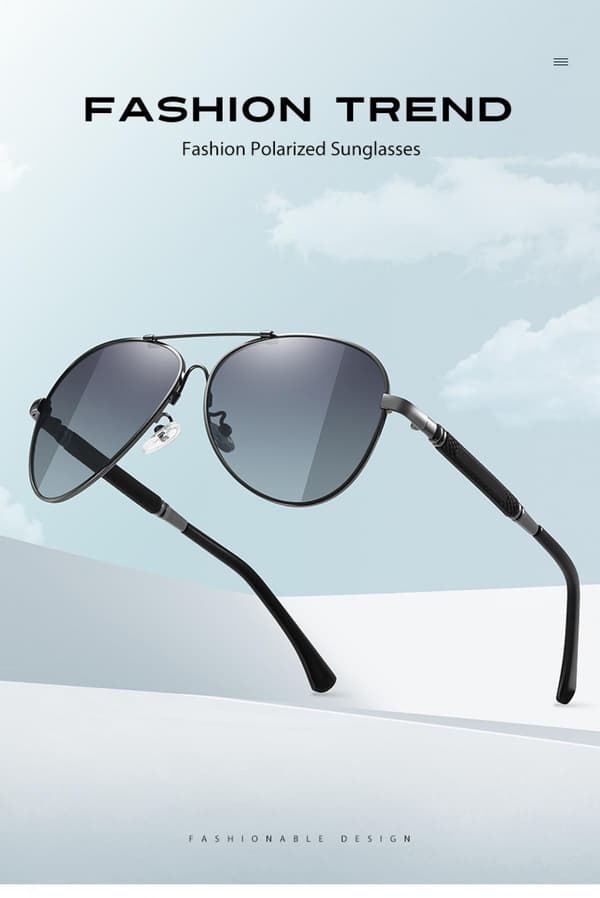 Polariserade Aviator Solglasögon för Kvinnor Män, med 100% UV-skydd Brun Gradientlins och Lätt Metallram