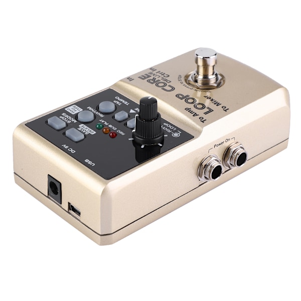 NUX Loop Core Deluxe Gitar Looper 8 timer Loop Tid 24-biters Lyd Automatisk Tempo Deteksjon wit