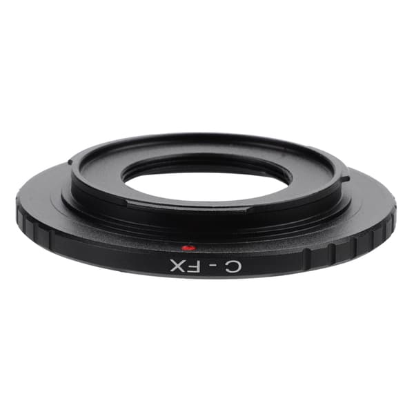 CCTV C-mount objektivadapter overførselsring til DSLR-kameraer til Fujifilm (C-FX sort)