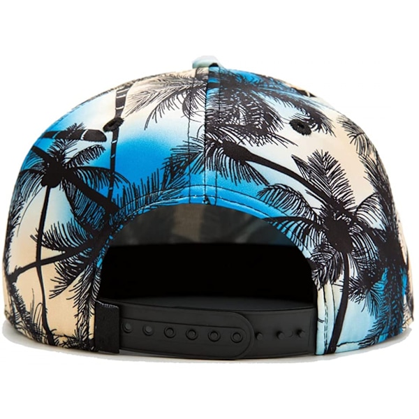 AVEKI Klassisk Snapback Hat Hip Hop Flat Bill Visor Cap - Unisex Voksen Justerbare Baseball Caps