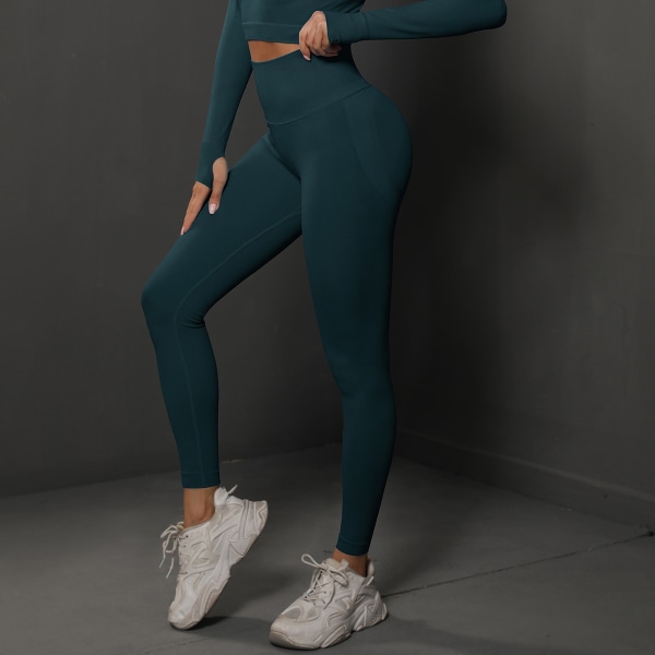 Butt Lifting Workout Leggings för kvinnor, Scrunch Butt Gym Seamless Booty Tight (S)