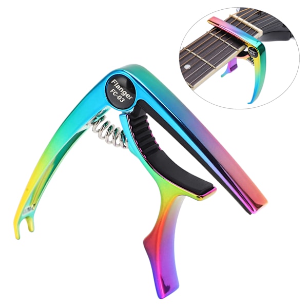 Guitar Capo Elektrisk Zink Legering Smukke Farver Folk Pop Akustisk Tilbehør FC‑03