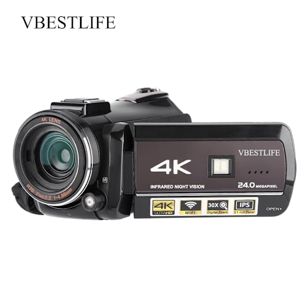 VBESTLIFE AC3-IPS WIFI 13MP 3,1\" pekskärm 30X zoom digital videokamera