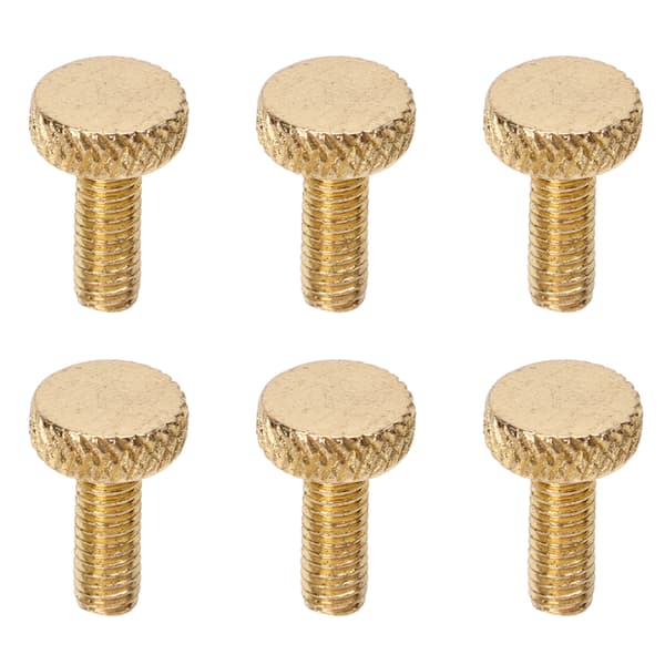 6 st Tremolo Bridge String Locking Screw Metal Elektrisk Gitarr Tremolo Bridge Finjusteringsskruvar Guld
