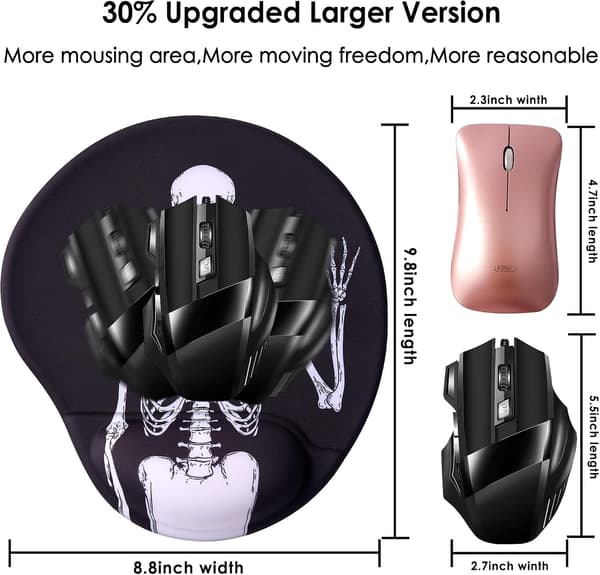Ergonomisk Musematte med Håndleddstøtte, Søt Musematte med Håndleddstøtte, Komfortabel Musematte for Hjemmekontor, Spill og Arbeid med Datamaskiner L