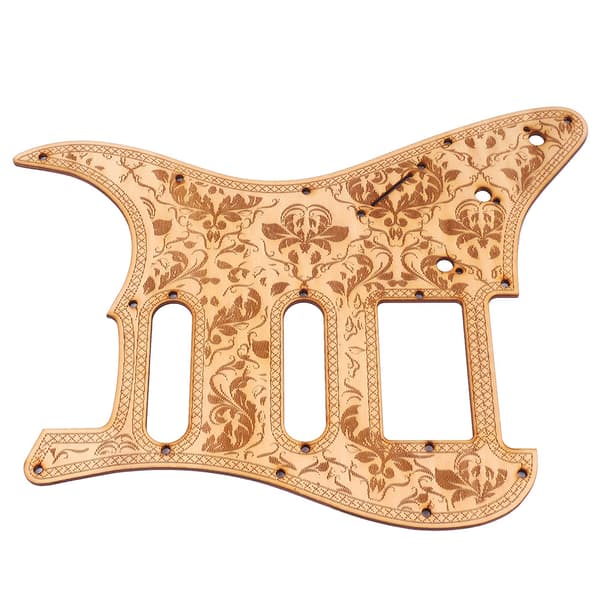 SSH Elektrisk Gitarr Guard Trä Pickguard Reparationsdelar Instrument Tillbehör Passar ST Gitarr
