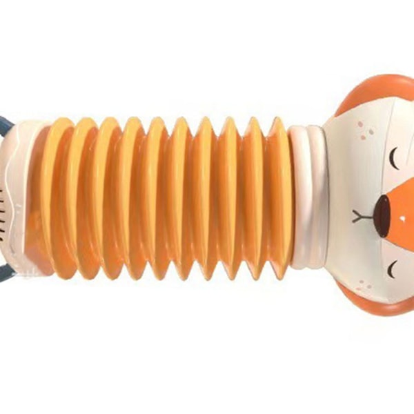 Accordion Musikalsk Læringsspil Cartoon Form Børn Læring Udvikling Musik Lyd Instrument til Rejse Familietur Orange Lion