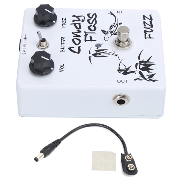 Enkelt Fuzz Pedal Effekt Sand Bypass til Elektrisk Guitar Musik Tilbehør  DC9V CP-42