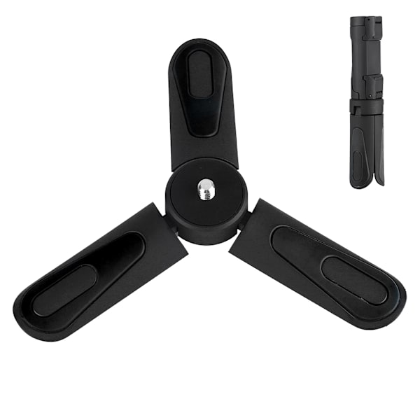 Mini Smartphone Klämma Clip Fällbar Telefon Stabil Hållare Stativ Montering Stativ (Svart)