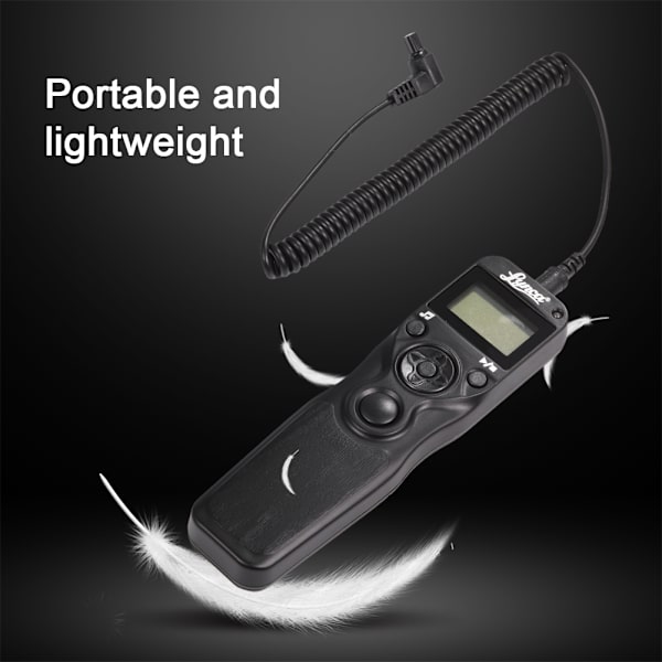 Batteridriven fjärrutlösare för kamera med kabel för Canon 1D
