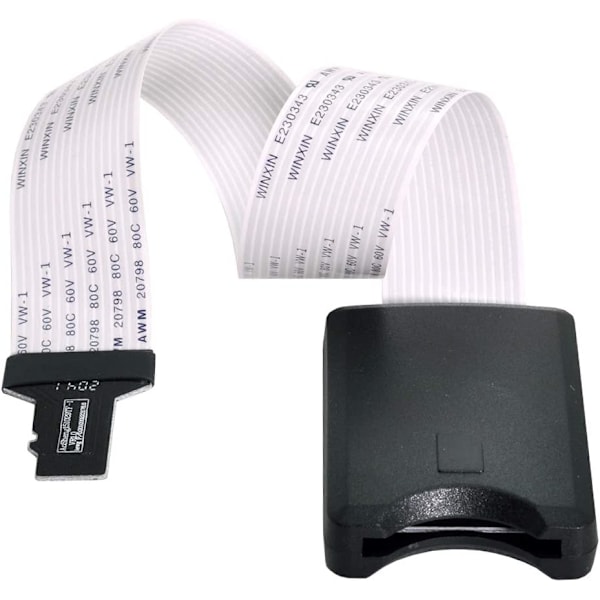CY Minneskort Kit Micro-SD TF Hane till SD Hona Förlängning Mjuk Platt FPC Kabel Extender 25cm, 50 st