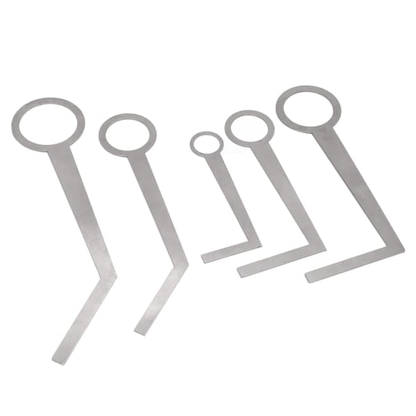 5PCS Saksofon Pad Reparasjonsverktøy Lett Bærbar Metall Sølv Saksofon Nivelleringsringer Pad