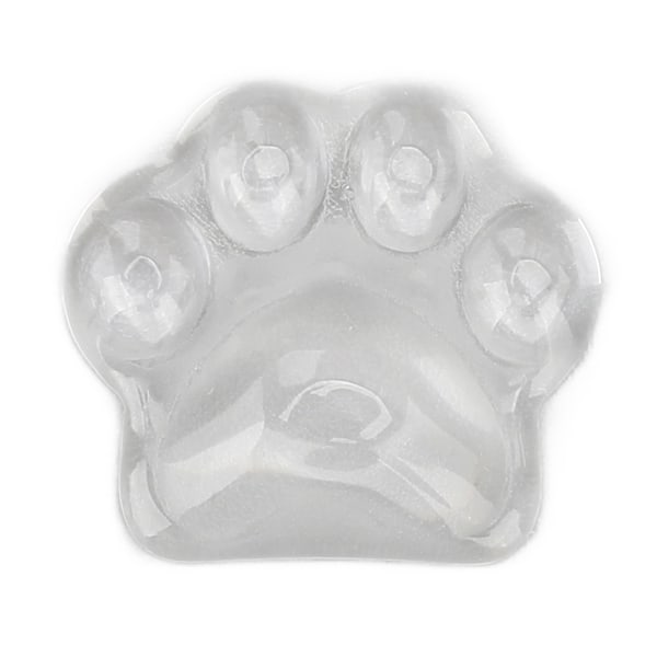 50 st Nail Art Färgvisningskort Transparent Glas Cartoon Cat Paw Forma Nagelfärg Färgkort