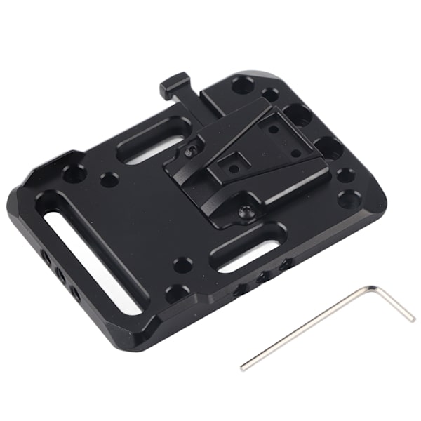 Full Metal V Mount Batteriplatta Bas CNC Anodiserad Bearbetning V Lock Batteri Snabbfrigöringsplatta Adapter