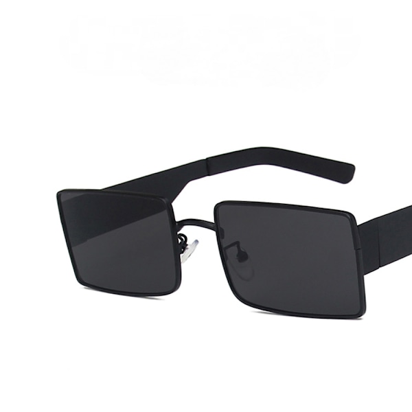 Sorte klassiske solbriller med sorte linser - Unisex solbriller med UV400-beskyttelse til mænd og kvinder (sort)