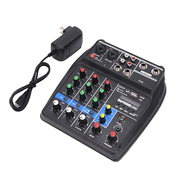 Musikinstrument Mixer 4-kanals med MP3 til Bluetooth til Perform