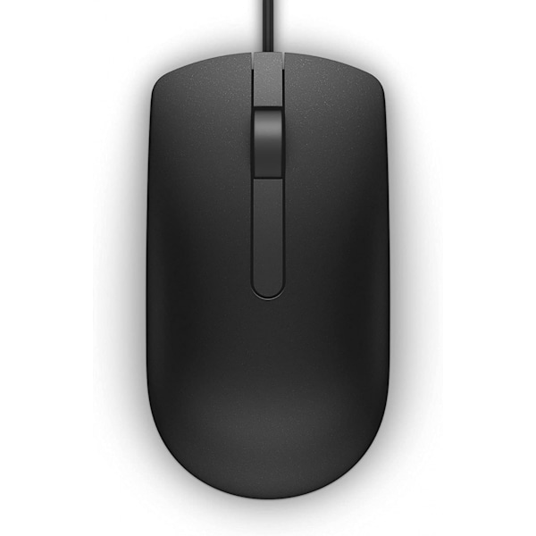 Kablet USB-mus - Optisk kablet USB-mus - Sort