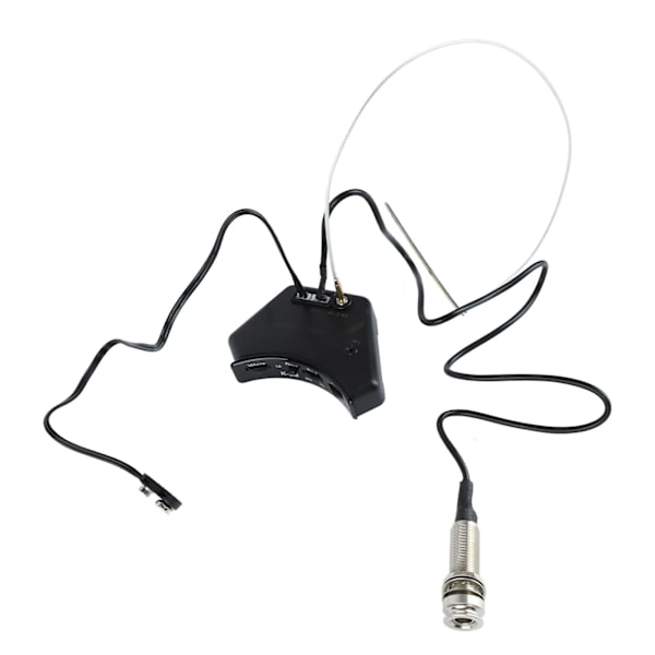 Mikrofon Equalizer Piezo Pickup Lydhul til Akustisk Folk Guitar Tilbehør