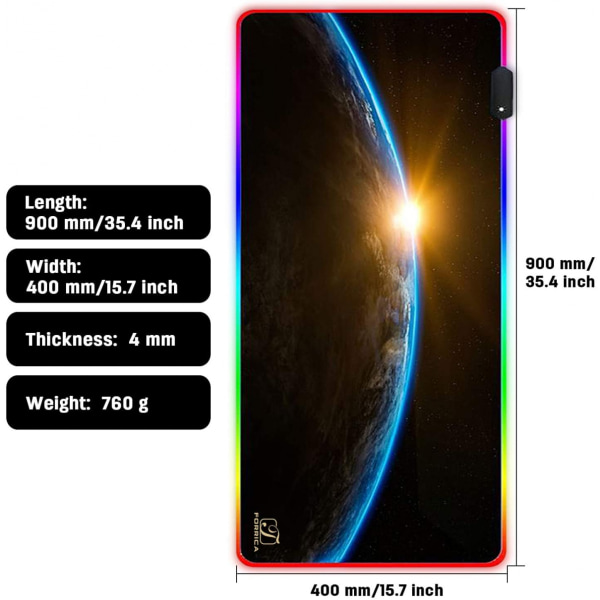 Gaming Mouse Pad RGB 900*400*4MM Mouse Pad Tassel Kenar Yok Su Geçirmez Çalışma Masası Pad Masa Pedi Ofis Kaymaz Oyun Mouse Pad Starry Sky A