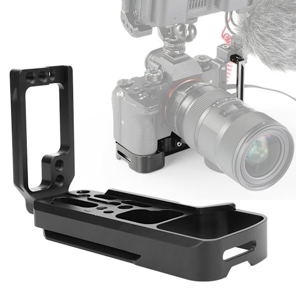 Aluminiumlegering L-platta Snabbkopplingsplatta för Sony A7M3 A7R3 A9 A7III Kamera