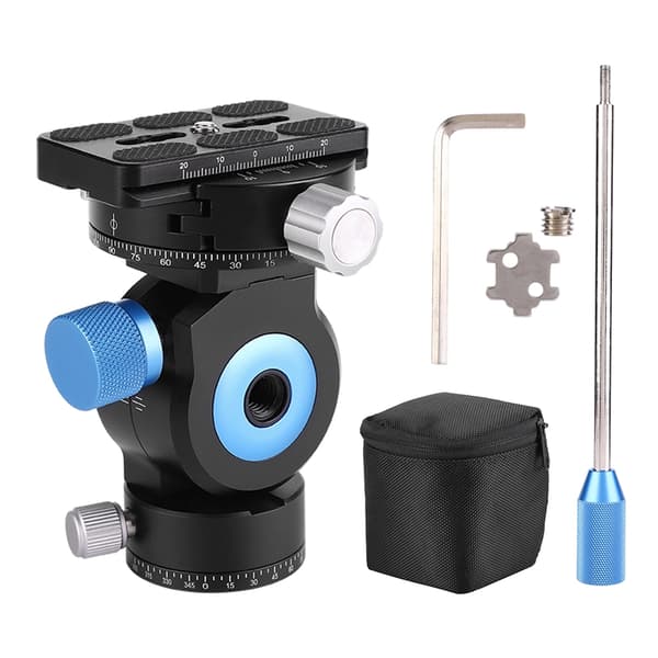 GH-20R aluminiumlegering 3D hydraulisk demping 3D fotografering CNC kulehode for kamera
