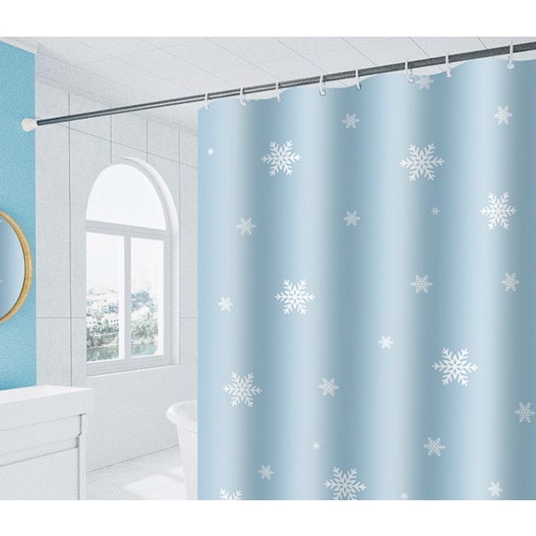 Lumikide Shower Curtain Talvi Valkoinen Hopea Suuret ja Pienet Lumikiteet Kylpyhuoneen Verho Joulu Tausta Koti Kylpyhuoneen Sisustus 31\"x71\"