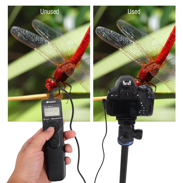 Kamerafjernbetjening Timer Controller Udløserkabel til Canon 400D 350D 300D