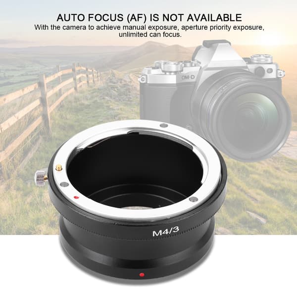 AI M4/3 manuel adapterring til Nikon AI-objektiv til Panasonic/Olympus M4/3-fatningskamera