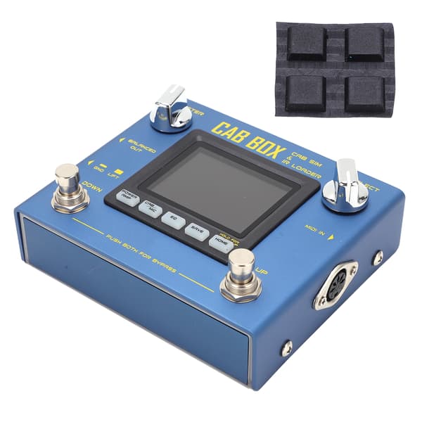 CAB BOX Pedal Elektrisk Basguitar Effekt med Kabinet Modellering IR Loading Amp Simulator R‑08