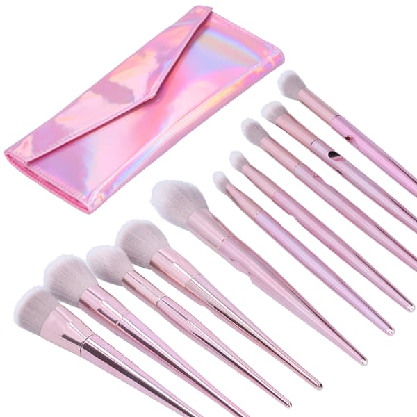 10PCS Makeup Brushes Set Myke Bust for Blush Eye Shadow Eyebrow Highlight