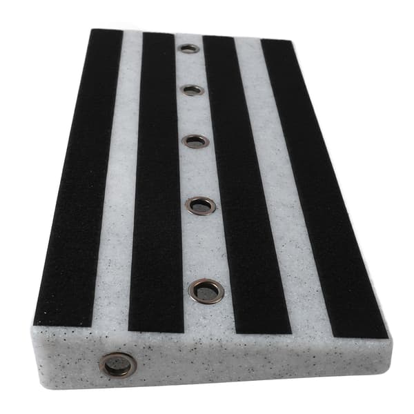 Gitarr Effekt Pedalbräda PE Kardborrfäste Instrument Tillbehör för Prestanda Vit Marmordesign