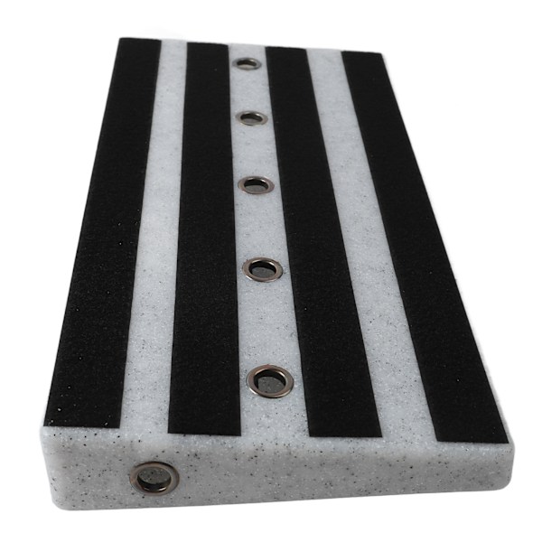 Gitarreffektpedalbord PE borrelås feste instrumenttilbehør for ytelse Hvit marmor design