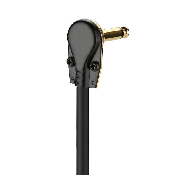 1/4\" Vinkel Audio Patchkablar Sladdar för Elektrisk Gitarr Effektpedal (15cm-3st)