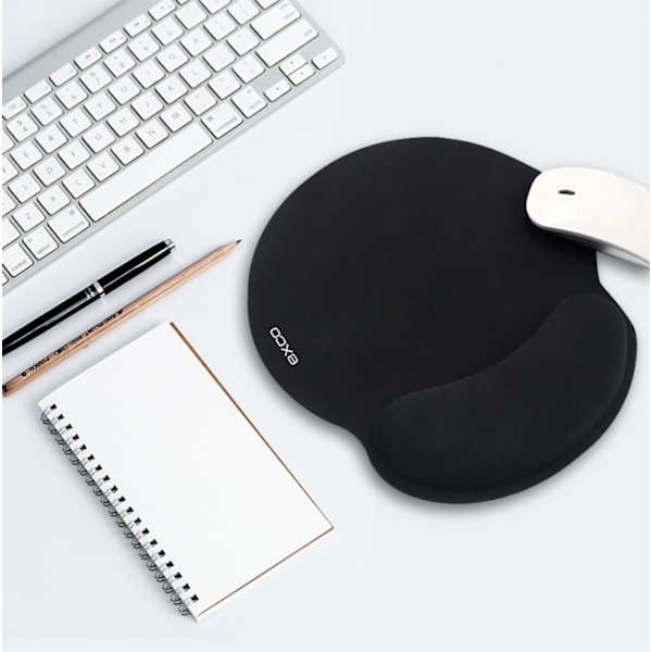 Ergonomisk musmatta med handledsstöd, söta musmattor med halkfri PU-bas för hemmakontor, arbete, studier, enkel skrivning