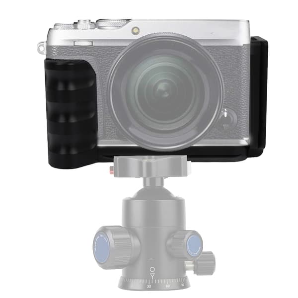 Holdbar sort L-formet kamerabeslag Quick Release lodret greb til FUJIFILM X T3